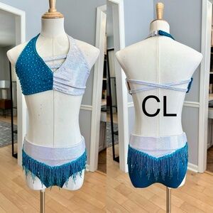 Teal/silver jazz costume CL